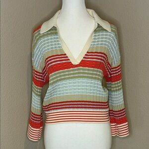 Ramy Brook Azaria Striped Top ,Size Small, Worn 1x